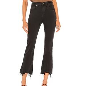 Pistola Lennon Raw Hem High Waist Raw Hem Boot Cut Jean Black SIze 26